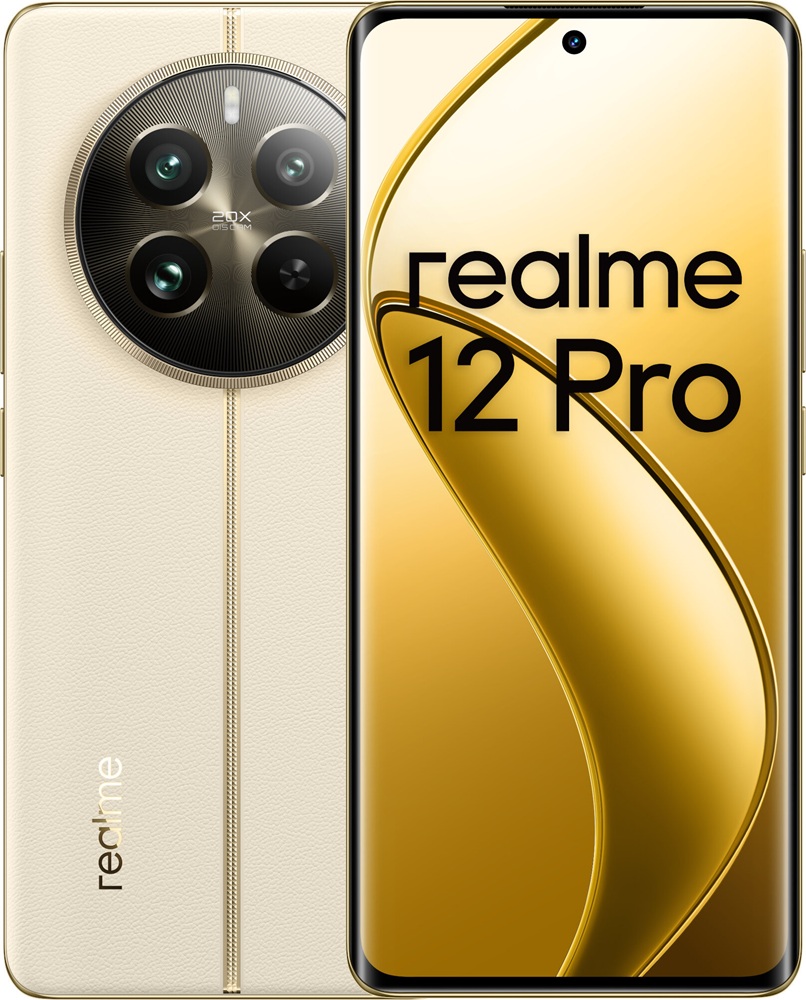 Смартфон Realme 12 Pro в бежевом цвете