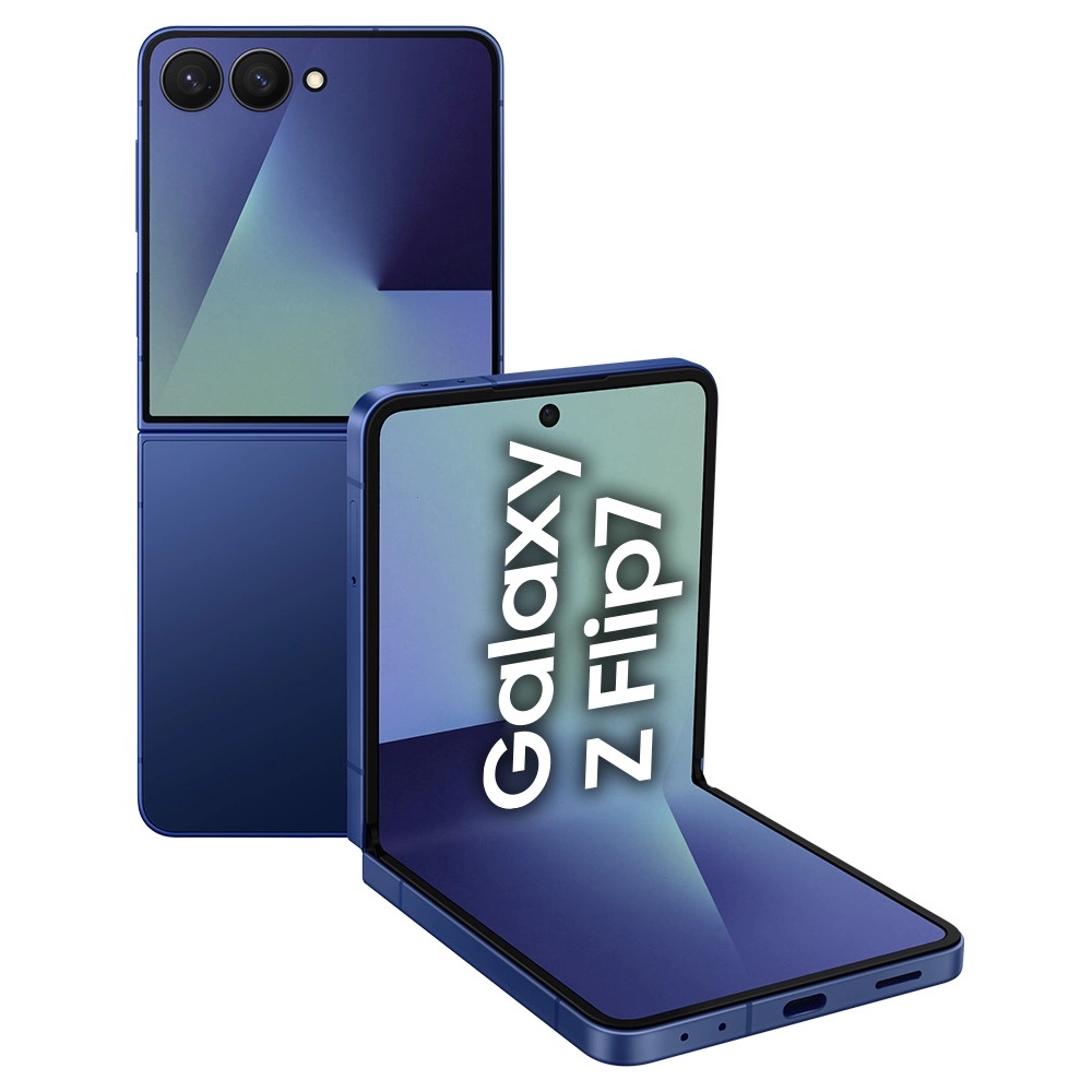 Samsung Galaxy Z Flip7 в синьому кольорі