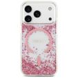 Чехол GUESS Resin Bottom Glitter MagSafe для iPhone 17 Pro