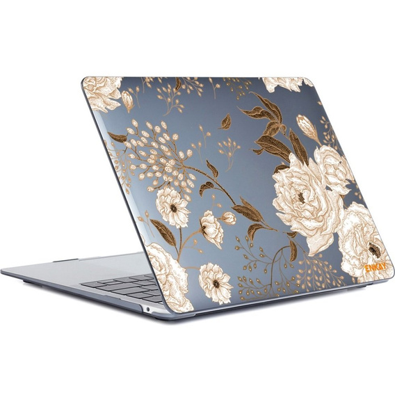Чохол для ноутбуку ENKAY HardShell до MacBook Air 13 A2337 M1 A2179 A1932, Gold flowers