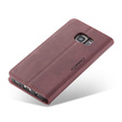 Чехол CASEME для Samsung Galaxy S7, Leather Wallet Case, бордовый