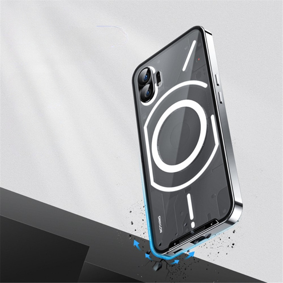 Чехол для телефона Nothing Phone (2), для MagSafe с защитой камеры, серебряный