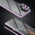 Чехол для Samsung Galaxy S23 Ultra, Magnetic Dual Glass, фиолетовый