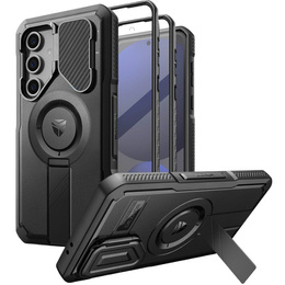 Броньований чохол для Samsung Galaxy S24 FE, Dexnor Full Body (Two Frames), чорний