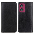 Флип-кейс для Motorola Edge 50 Fusion 5G, Split Leather, чёрный
