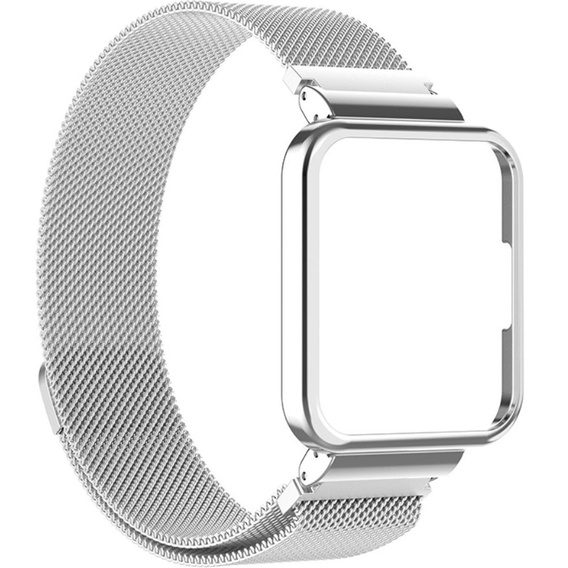 Металический браслет с чехлом для часов Xiaomi Redmi Watch 2 Lite, Silver