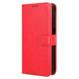Откидной чехол для Samsung Galaxy M55 5G, Crazy Horse Wallet, красный