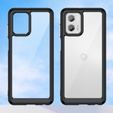 Чoхол до Motorola Moto G73 5G, Fusion Hybrid, прозорий / чорний