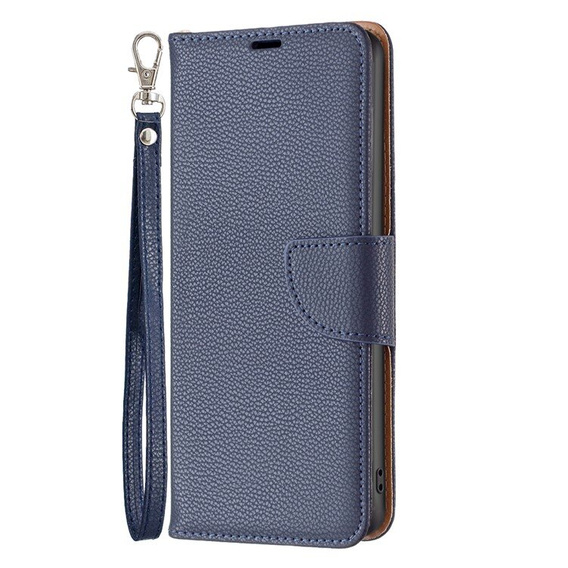 Откидной чехол для Samsung Galaxy A05s, Wallet Litchi Leather, синий