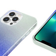 Чехол Glitter Case до iPhone 13 Pro, Silver/Blue