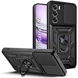 Чехол NOX Camera Slide Realme 14X / Realme C75, CamShield Slide, чёрный