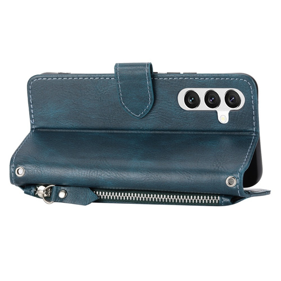 Чохол-книжка для Samsung Galaxy A54 5G, Wallet Zipper Pocket, з плечовим ременем, м'яти