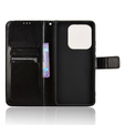 Откидной чехол для Xiaomi Redmi Note 14 5G, Crazy Horse Wallet, чёрный