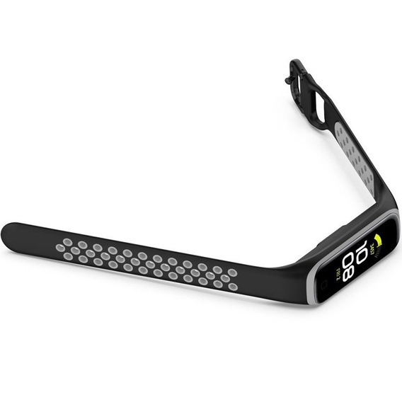 Силиконовый ремешок для Samsung Galaxy Fit 2 SM-R220, Black / Grey