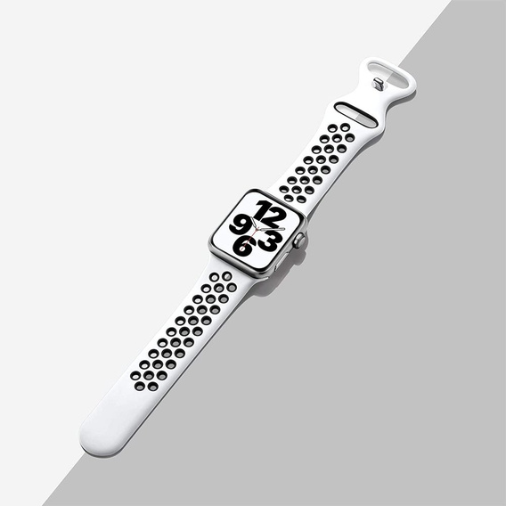 Ремінець  Hollow Apple Watch 1/2/3/4/5/6/7/8/SE/ULTRA 42/44/45/49MM, White/Black