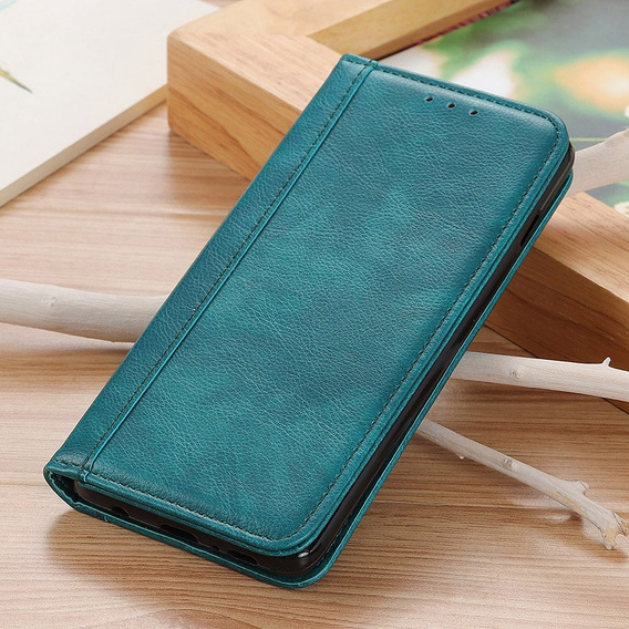 Чoхол до Iphone 16E, Wallet Litchi Leather, м'яти