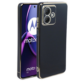 Чохол для Motorola Moto G54 5G, Glamour CamShield, чорний