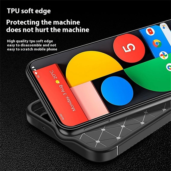 Чoхол до Xiaomi Poco F7 Pro, Carbon, чорний