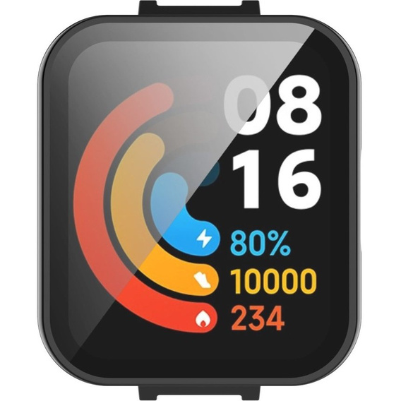 Чехол + стекло 2-в-1 для Xiaomi Redmi Watch 2 Lite, Black