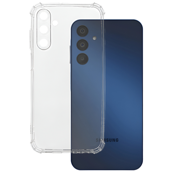 Чехол для Samsung Galaxy M34 5G, Anti-Shock, прозрачный + стекло 9H