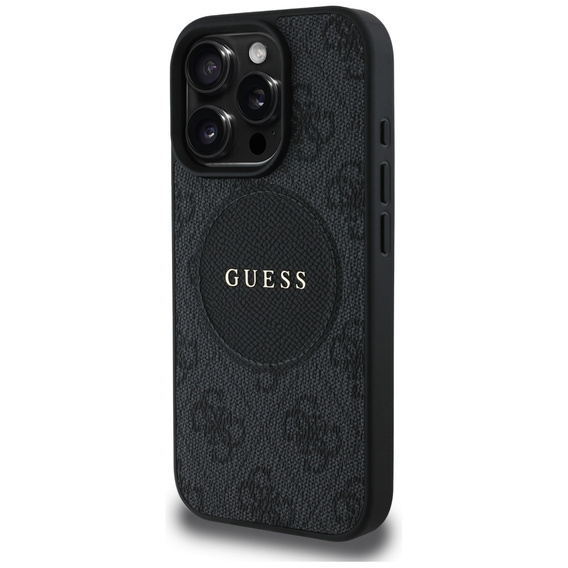 Чехол Guess 4G Circle с классическим логотипом, для MagSafe для iPhone 16 Pro
