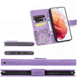 Откидной чехол для Motorola Edge 50 Pro, Butterfly, фиолетовый