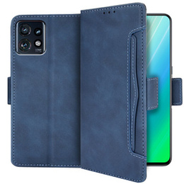 Футляр з клапаном для Motorola Edge 40 Pro, Card Slot, темно-синій