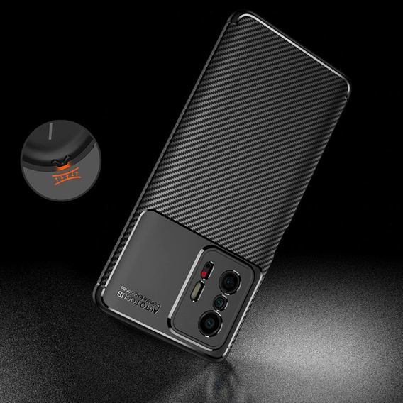 Чoхол до Xiaomi 11T / 11T Pro, Carbon Gel, чорний