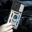 Чехол NOX Camera Slide Motorola Moto G60, CamShield Slide, серебро