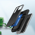 Чехол до Samsung Galaxy S23, Sliding Card Holder, чёрный