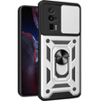 Чехол NOX Camera Slide Xiaomi Poco F5 Pro, CamShield Slide, серебро