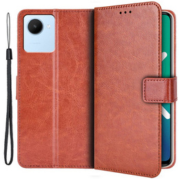 Чехол Wallet до Realme C30 / Narzo 50i Prime, Brown