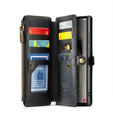 Чехол CASEME для Samsung Galaxy S25 Ultra, RFID Leather Wallet, с плечевым ремнем, чёрный