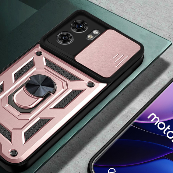 Чохол NOX Camera Slide Motorola Edge 40, CamShield Slide, рожевий rose gold