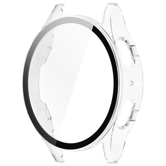 Чехол со встроенным стеклом для Samsung Galaxy Watch6 40 мм, прозрачный