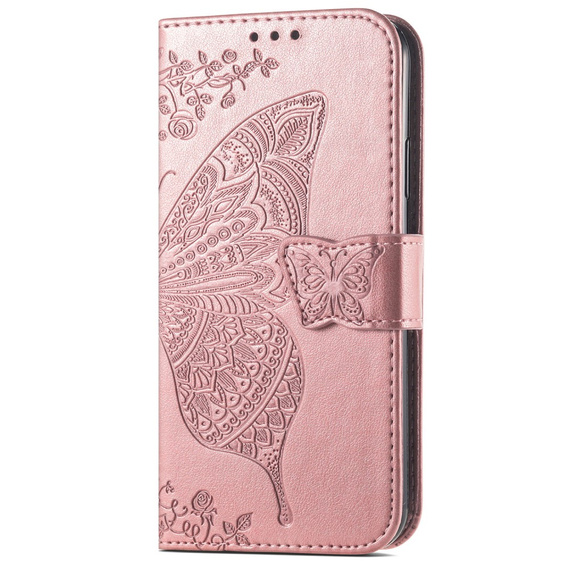 Чохол-книжка для Samsung Galaxy A16, Butterfly, рожевий rose gold