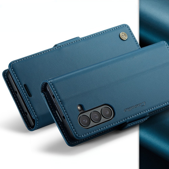 CASEME флип-кейс для Samsung Galaxy Z Fold6 5G, Litchi Wallet, синий