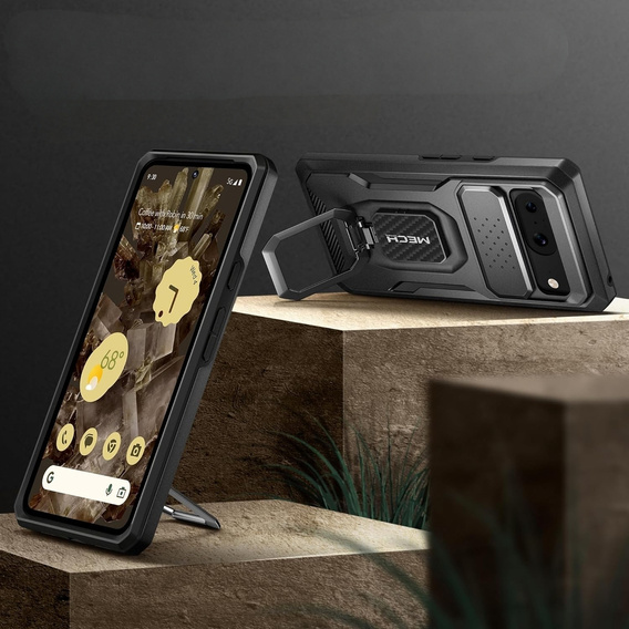 Чохол для Google Pixel 8, серія Tongate MECH з підставкою, чорний