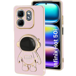 Чехол до Infinix Hot 50i 4G, Astronaut, розовый