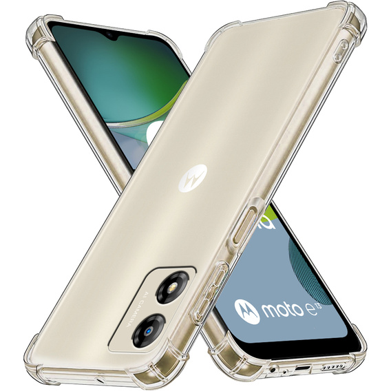 Чехол до Motorola Moto E13, Dropproof, прозрачный
