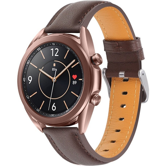 Шкіряний ремінець для Samsung Galaxy Watch 42mm - Coffee