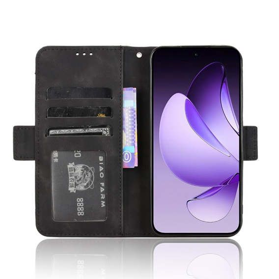 Откидной чехол для Oppo Reno 13, Card Slot, чёрный