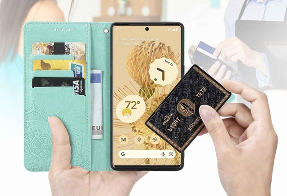 Чохол-книжка для Oppo Reno 11F 5G, Mandala, зелений
