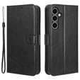 Футляр з клапаном для Samsung Galaxy S23 FE, Crazy Horse Wallet, чорний