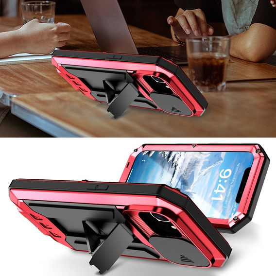 Бронированный чехол для iPhone 16E, R-JUST, красный