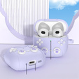 Силіконовий чохол з мотивом котячої лапки з брелоком для Apple AirPods Pro 3