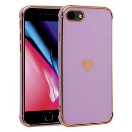 Чехол до iPhone 7/8/SE 2020/SE 2022, Electro heart, фиолетовый