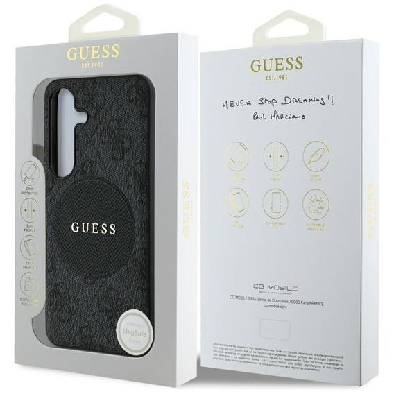 Чехол GUESS 4G Circle Classic Logo MagSafe для Samsung Galaxy S25