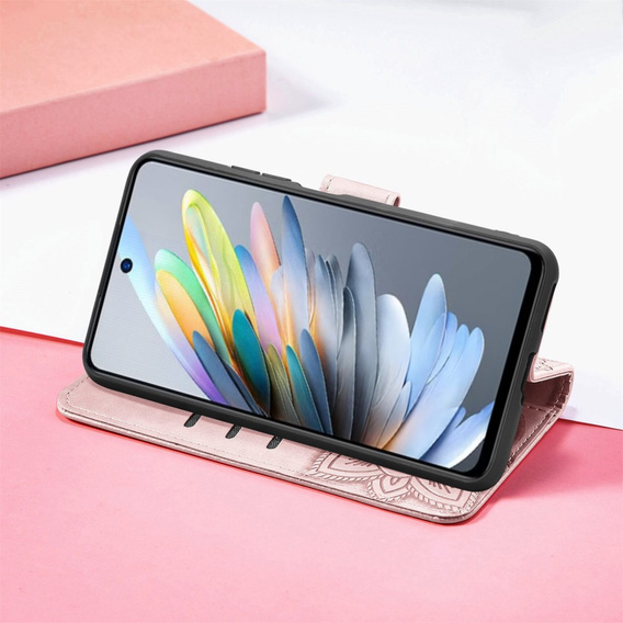 Чохол-книжка для Motorola Moto G15 / Motorola Moto G15 Power, Butterfly, рожевий rose gold