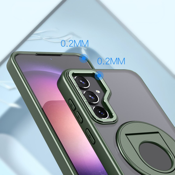 Чохол для Samsung Galaxy S23 FE, Military Magnet, для MagSafe, зелений